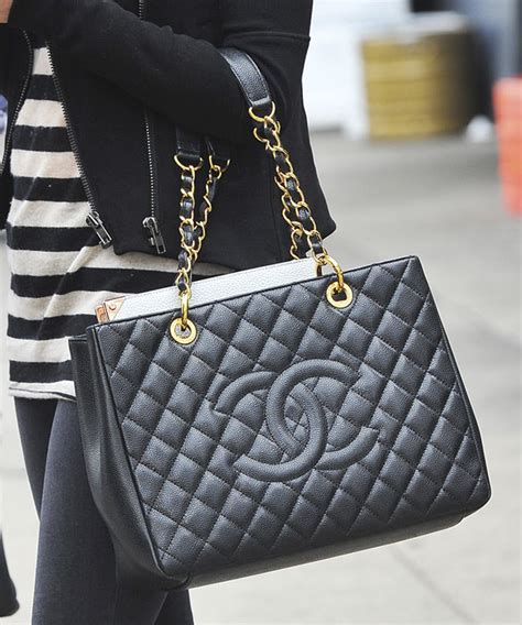 chanel black caviar grand shopper tote|CHANEL Caviar Quilted Grand Shopping Tote GST .